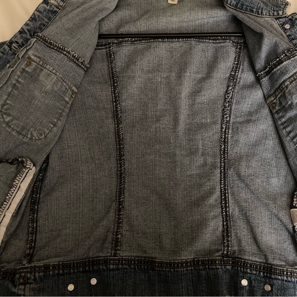 St John's Bay blue denim jacket button down in size large - Picture 15 of 15